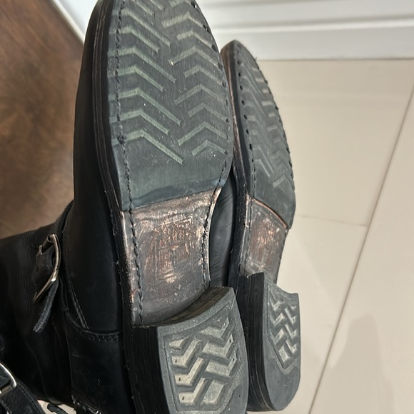 COPY - FRYE mint condition biker ankle boots booties leather - Picture 5 of 5